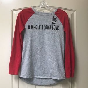 Girls Llama shirt from Justice Size 16